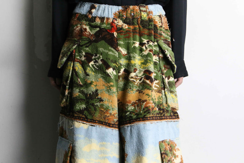 “Re:make” UK culture design rug cargo pants