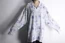 flower emb skipper pullover shirt｜シャツの古着 詳細4