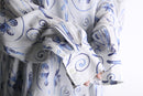 flower emb skipper pullover shirt｜シャツの古着 詳細6