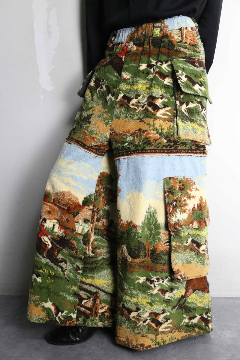 “Re:make” UK culture design rug cargo pants