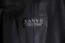 “SANYO” khaki beige wool gabardine double breast coat