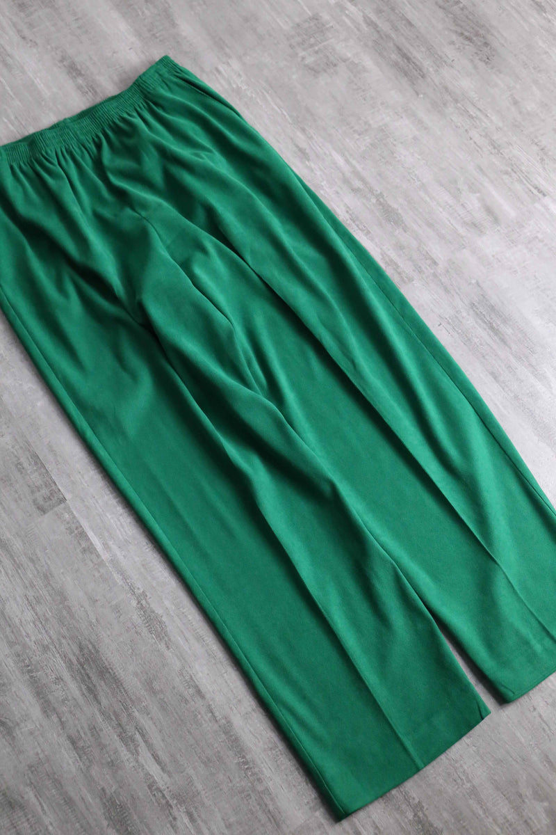 90's "ALFRED DUNNER" green shirt set up