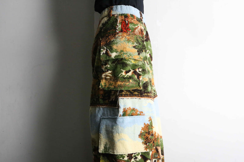 “Re:make” UK culture design rug cargo pants
