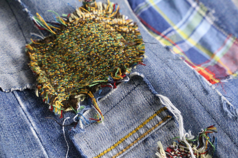 "Re:make"patchworkwide denim