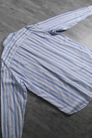 Zegna Sport stripe linen BD shirt