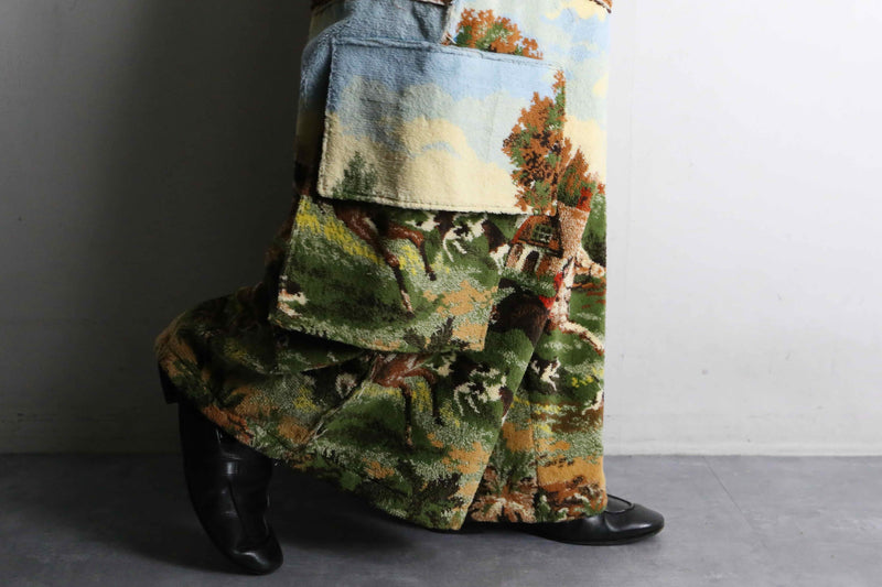 “Re:make” UK culture design rug cargo pants