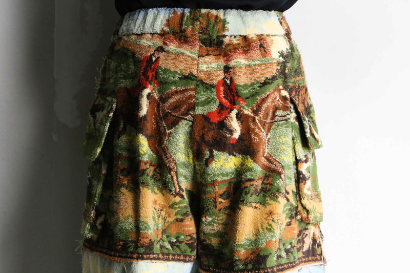 “Re:make” UK culture design rug cargo pants