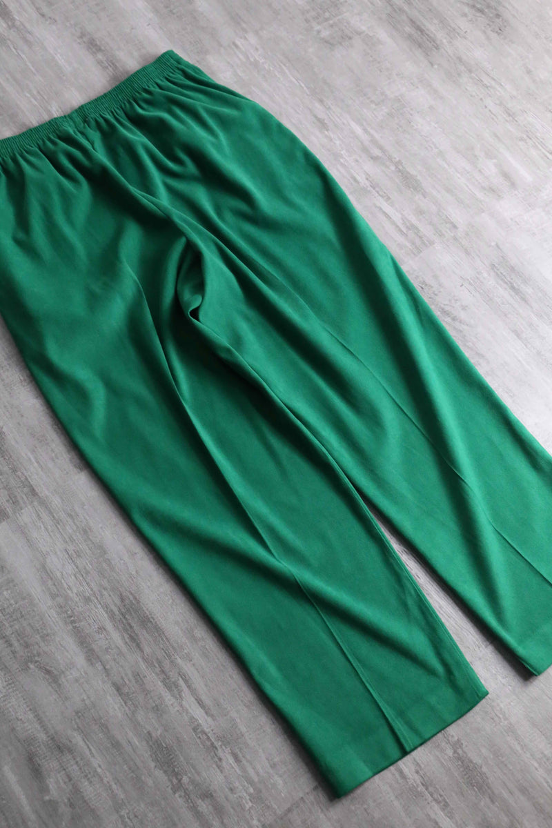 90's "ALFRED DUNNER" green shirt set up