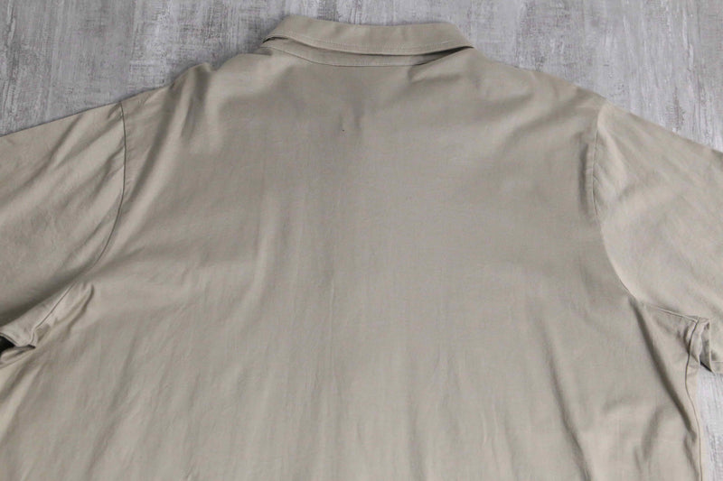 gradation stripe embroidery design cotton shirt