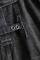 gimmicky bondage baggy denim pants