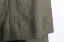 olive brown 2B single 2peace linen suit set up