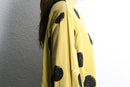 abstract marble dot collarless box shirt