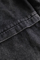 gimmicky bondage baggy denim pants