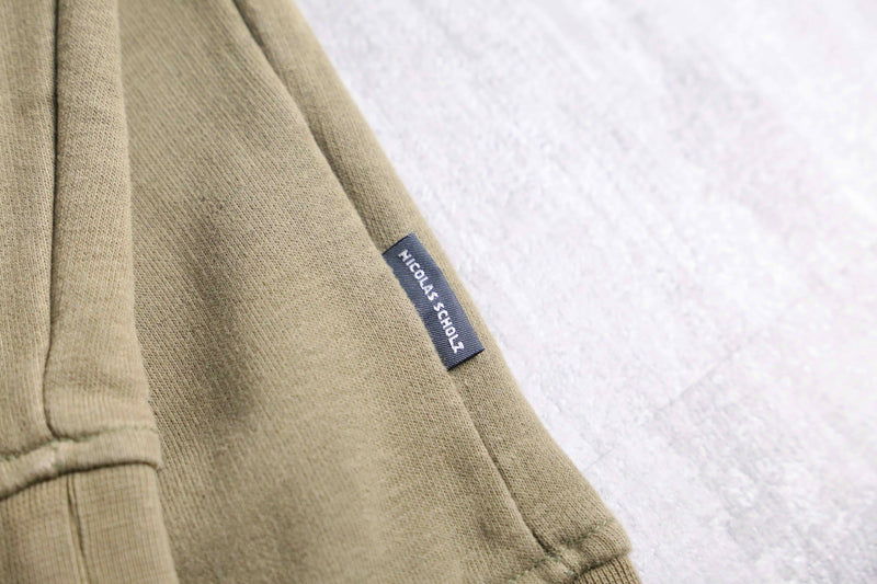 bicoler half zip sweat shirt