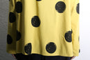 abstract marble dot collarless box shirt
