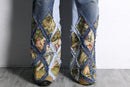 "Re:make" rug docking flare denim pants