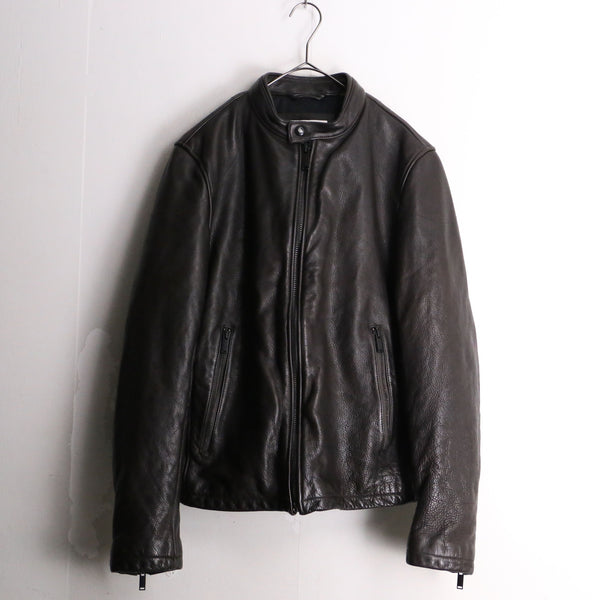 "Calvin Klein" black single riders jacket