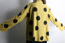abstract marble dot collarless box shirt