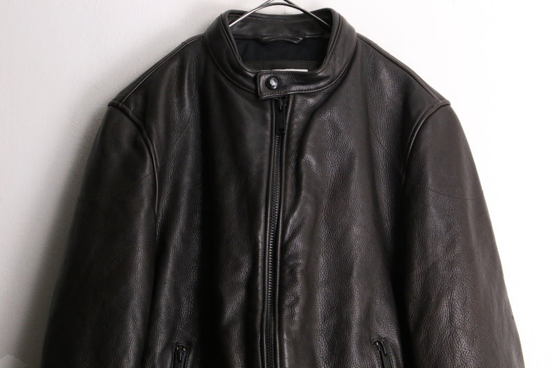 "Calvin Klein" black single riders jacket