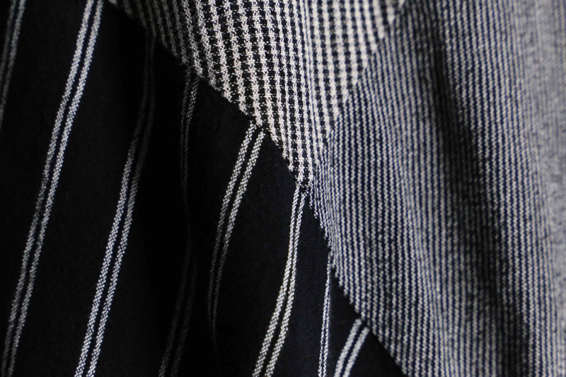 random stripe pattern L/S loose pull over