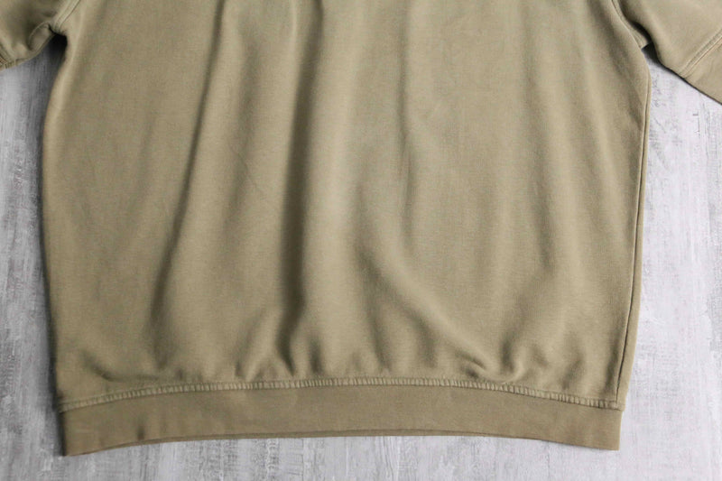 bicoler half zip sweat shirt