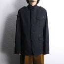 herringbone textile military tailored jacket