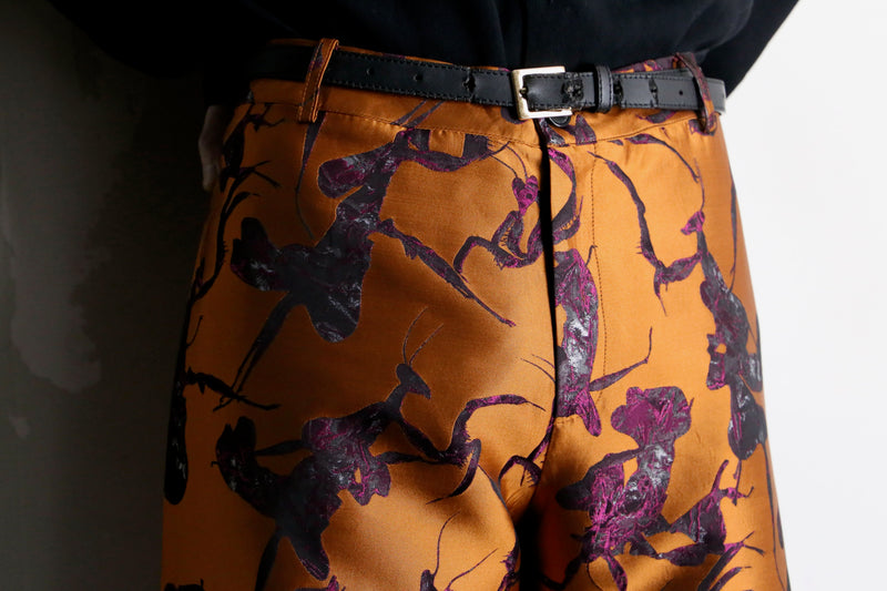 "Desigual." × "MAITREPIERRE" praying mantis pattern wide pants