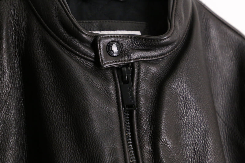 "Calvin Klein" black single riders jacket