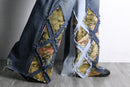 "Re:make" rug docking flare denim pants