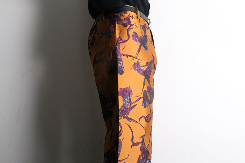 "Desigual." × "MAITREPIERRE" praying mantis pattern wide pants