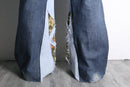 "Re:make" rug docking flare denim pants