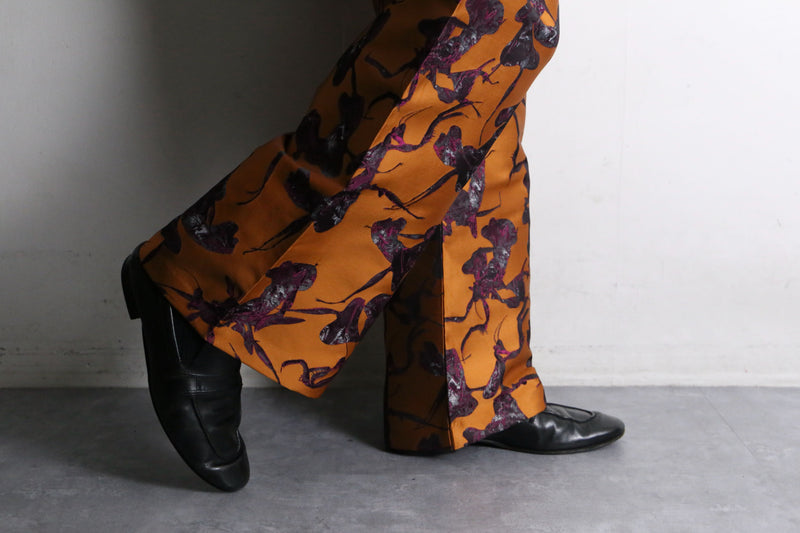 "Desigual." × "MAITREPIERRE" praying mantis pattern wide pants