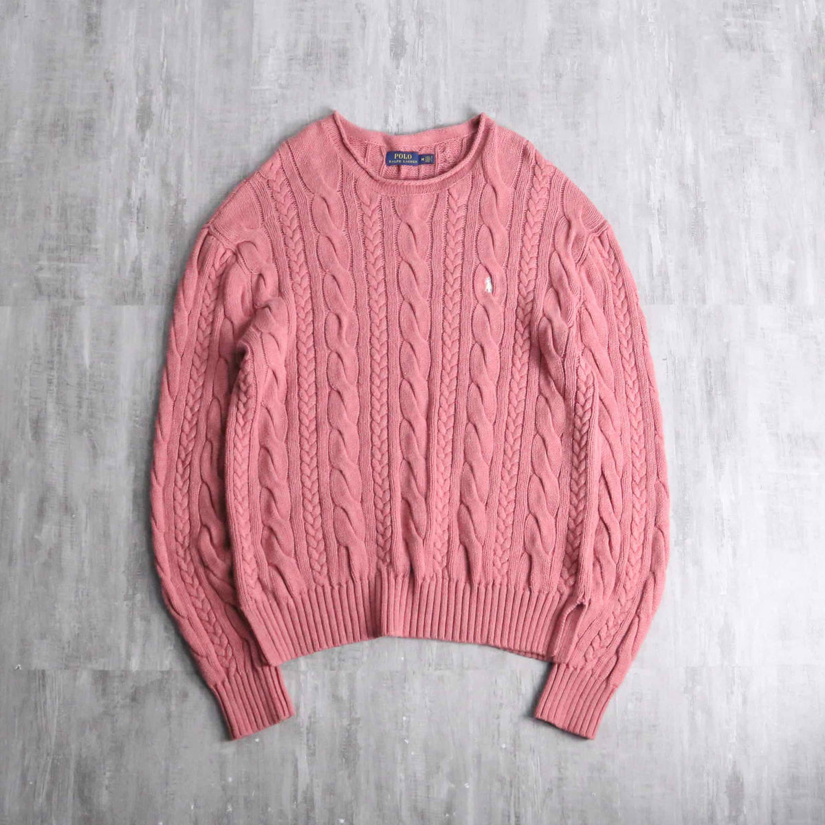 POLO by Ralph Lauren” pale pink cotton knit
