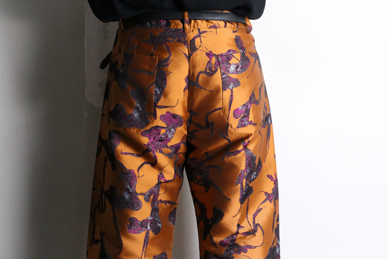 "Desigual." × "MAITREPIERRE" praying mantis pattern wide pants