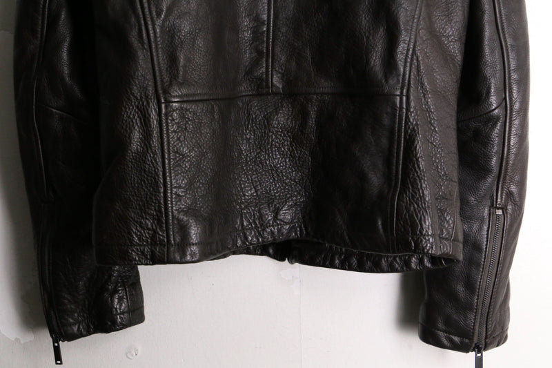 "Calvin Klein" black single riders jacket