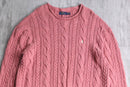 “POLO by Ralph Lauren” pale pink cotton knit