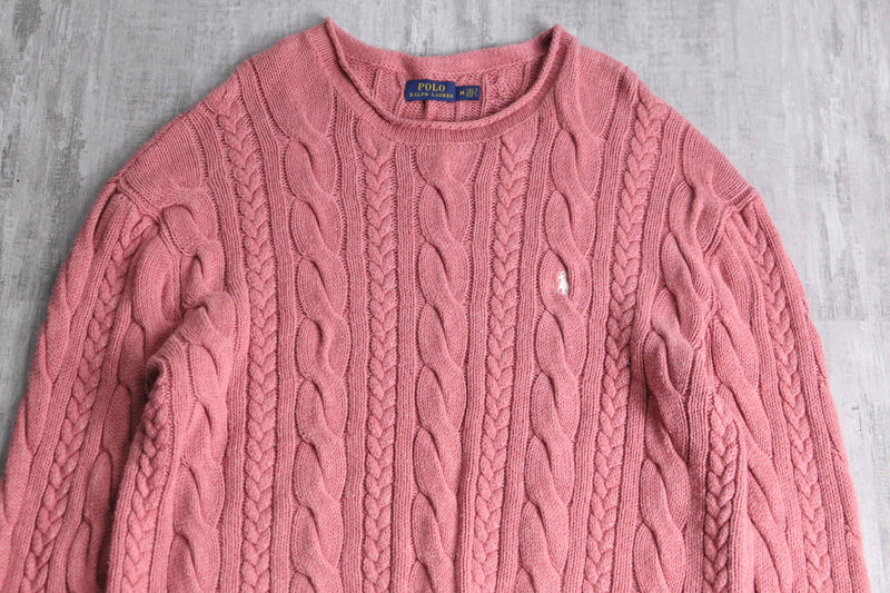 “POLO by Ralph Lauren” pale pink cotton knit