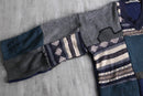 "Re:make" random patchwork dark knit