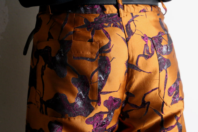 "Desigual." × "MAITREPIERRE" praying mantis pattern wide pants