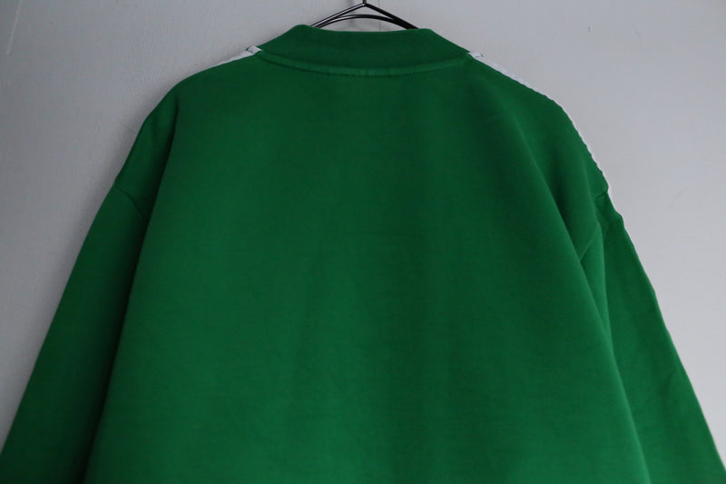 “adidas” 3line green color track jacket