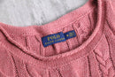 “POLO by Ralph Lauren” pale pink cotton knit