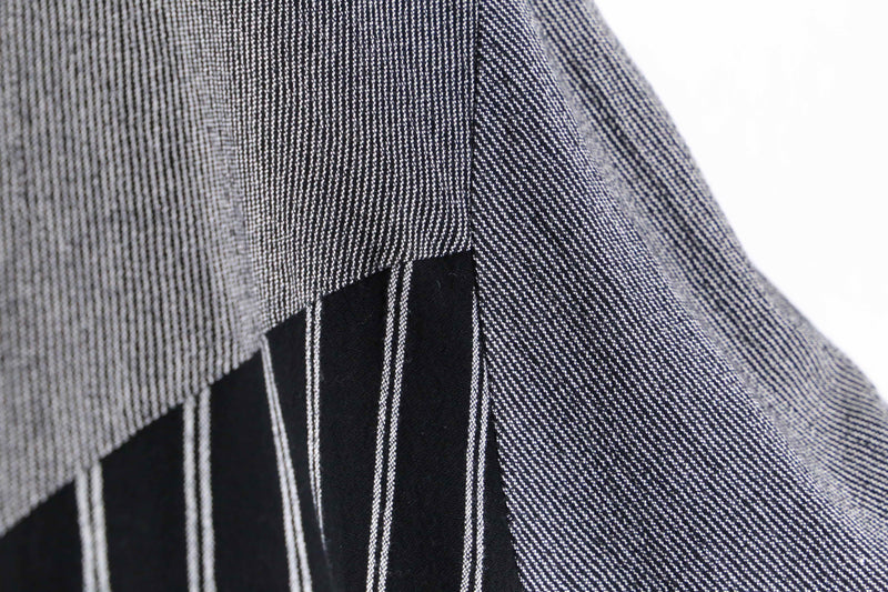 random stripe pattern L/S loose pull over