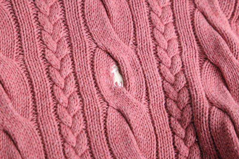 “POLO by Ralph Lauren” pale pink cotton knit