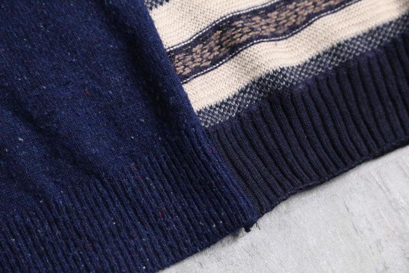 "Re:make" random patchwork dark knit