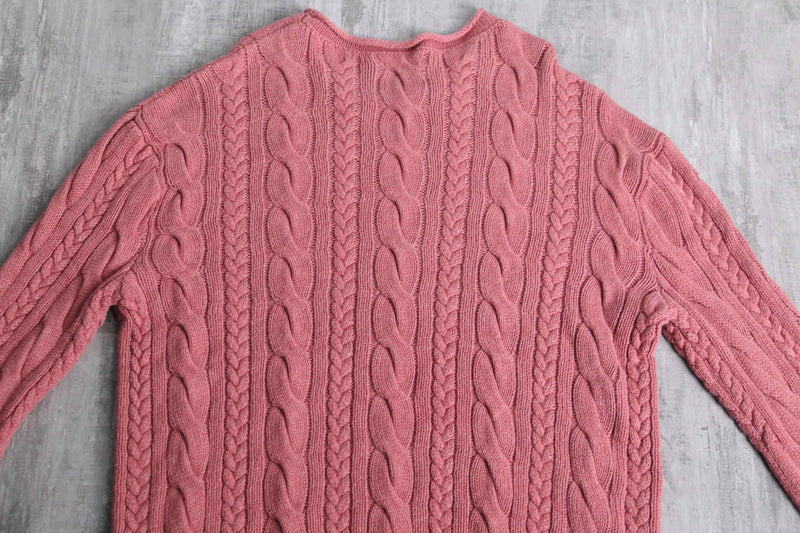 “POLO by Ralph Lauren” pale pink cotton knit