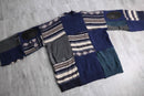 "Re:make" random patchwork dark knit