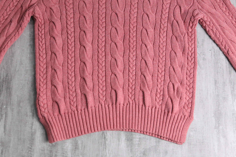 “POLO by Ralph Lauren” pale pink cotton knit