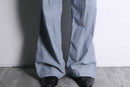 "LAUREN RL" blue stripe cotton flare pants