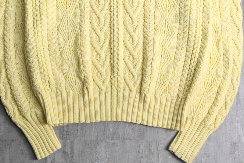 “POLO by Ralph Lauren” pale yellow cotton knit