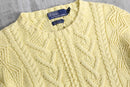 “POLO by Ralph Lauren” pale yellow cotton knit